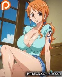 ai_generated female female_only nami_(one_piece) one_piece stickyai