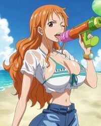 ai_generated female female_only nami_(one_piece) one_piece stickyai