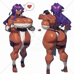 1girls ai_generated ass big_ass big_breasts breasts dark_skin huge_ass huge_breasts huitzer