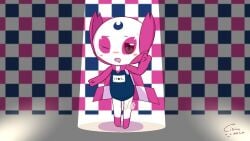 2020_tokyo_olympics background blush dated female mascot olympic_mascot olympics someity sweating swimsuit tagme vibrator vibrator_under_clothes watermark