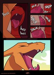 2017 2d blitzdrachin blush cave charizard charmeleon claws color comic detailed_background dragon erection female feral feral_penetrated feral_penetrating fire large_penis looking_pleasured loving_it male nintendo on_model open_mouth orgasm orgasm_face page_7 penetration penis plump_labia pokémon_(species) pokemon pokemon_(species) pokemon_mystery_dungeon pussy pussy_grip sex size_difference sky smaller_female smile straight stretched_pussy sunset thick_penis thick_thighs thin tight_fit vaginal_penetration video_games