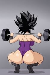 ai_generated caulifla dragon_ball_super female gym maplecat