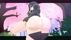 coaxel femboy huge_ass looking_at_viewer midori_(coaxel) presenting_ass presenting_hindquarters tagme