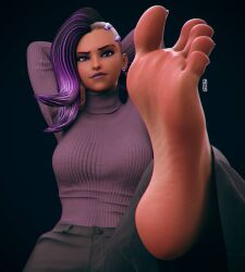 foot_fetish overwatch sombra tagme