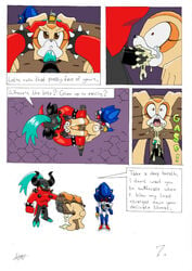 anthro cream_the_rabbit cum dori_green english_text female male metal_sonic oral orgasm penis sonic_(series) straight text video_games zavok