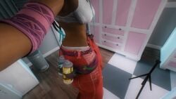 3d abs alternate_costume alternate_hairstyle animated camera_pov camera_view dark-skinned_female kimberly_jackson midriff music street_fighter street_fighter_6 tagme twerking video virt-a-mate virtamate virtamateur