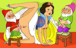 anus disney disney_princess doc_(snow_white) dwarf female human male nipples penis pussy sex sneezy_(snow_white) snow_white_(disney) snow_white_and_the_seven_dwarfs testicles yaoinami