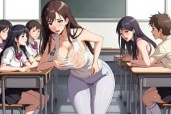 ai_generated classroom dripping_pussy inferno3d orgasm spontaneous_orgasm student teacher wet_pussy