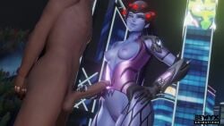 3d animated bewyx blowjob breasts dark-skinned_male deepthroat facial handjob overwatch overwatch_2 sound tagme video widowmaker