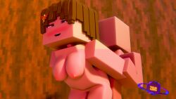 1boy 1girls 3d 3d_render ahe_gao blender blender3d blender_(software) blender_cycles blue_eyes blush brown_hair enigma_zxc faceless_male female flushed from_behind male minecraft original_character prison_guard_position pussy_penetration sex tagme vaginal_penetration