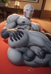 abs ai_generated anus balls bara biceps big_balls big_penis gay humanoid ilovementits lad male male_only manly monster muscular muscular_male outlast pecs penis thighs walrider yaoi