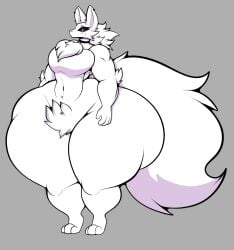 big_ass big_breasts breasts bubble_butt cleavage female furry gooeyvexo huge_ass huge_breasts muffyhecc muffyhecc_(character) tagme thick_thighs wide_hips