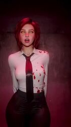 1girls 3d 9:16 ai_generated animated blood_stain breasts chainsaw_man dancing female light-skinned_female light_skin looking_at_viewer makima_(chainsaw_man) makima_(chainsaw_man)_(cosplay) medium_breasts monna_haddid necktie red_hair short_hair shorter_than_30_seconds solo symbol-shaped_pupils tagme vertical_video video white_shirt yellow_eyes