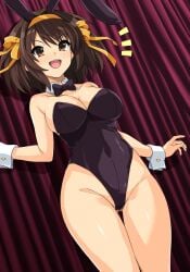 anime_style bunnysuit female female_focus female_only haruhisky suzumiya_haruhi suzumiya_haruhi_no_yuuutsu tagme