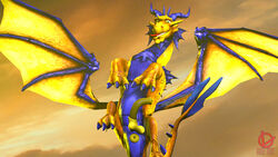 3d balls claws dragon erection geetee male male_only source_filmmaker spyro_the_dragon video_games volteer