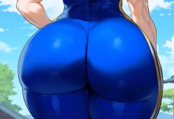 ai_generated ass ass_focus big_ass big_butt blue_bodysuit bodysuit bubble_ass bubble_butt chun-li close-up creamy_ai curvy dat_ass fat_ass from_behind huge_ass large_ass lower_body narrow_waist skindentation street_fighter thick_ass thick_thighs toned unitard wide_hips