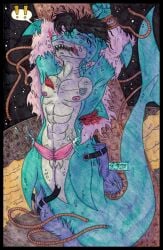 2024 2_penises 4_fingers abs animal_genitalia animal_humanoid animal_penis anthro blood blood_from_mouth blood_in_mouth bodily_fluids bottomwear clothed clothing colored colored_pencil_(artwork) comic cougar_leon diphallia diphallism english_text fin fingers fish fish_humanoid genitals gills graphite_(artwork) hair hemipenes hi_res humanoid jewelry male marine marine_humanoid membrane_(anatomy) merfolk merman multi_genitalia multi_penis muscular muscular_male necklace nipples nosebleed nude open_mouth orgasm pain pants pecs pencil_(artwork) penis restraints shaded shark shark_humanoid solo tail teeth text torn_bottomwear torn_clothing torn_pants traditional_media_(artwork) underwater underwater_scenery unknown_character water webbed_hands were werefish wereshark wounded