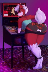 big_ass big_breasts breasts bubble_butt cheerycide female furry huge_ass lycanroc panties pokemon pokemon_(species) thick_thighs wide_hips