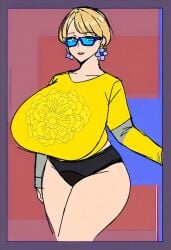 ai_generated blonde_hair busty character_profile female lily milf original_art original_character original_charorigin sfw solo ssktch tagme top_heavy voluptuous