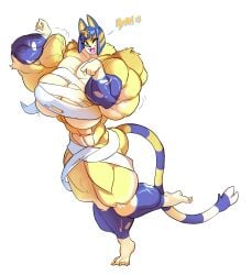 1girls 2d 2d_(artwork) 2d_artwork abs absurd_res animal_crossing ankha artist_logo biceps big big_ass big_biceps big_breasts big_butt big_muscles breasts digital_art digital_media digital_media_(artwork) female flexing flexing_biceps hyper_muscles looking_at_viewer mummy muscle_growth muscles muscular muscular_arms muscular_female muscular_legs muscular_thighs posing posing_for_the_viewer thighs tight_clothing veins veiny_muscles what_a_mass!