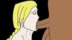 ahe_gao animated audible_ejaculation audible_throbbing black_penis cum_in_throat cum_inside jmaa loop looping_animation male_on_female male_on_futa oc sound tagme throat_bulge throat_noise video