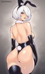 yorha 2b from nier: automata by dimedrolly