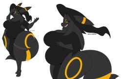 1girls allyson_(dewwydartz) bbw big_ass big_breasts bubble_butt dewwydarts dewwydartz female furry game_freak huge_ass huge_breasts nintendo overweight pokémon_(species) pokemon solo tagme thick_thighs umbreon white_background wide_hips