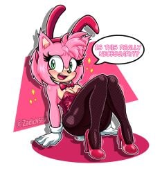 1girls amy_rose amy_rose_(sonic_movie) anthro ass ass_focus big_ass blush bunny_ears bunny_girl bunny_tail bunnysuit embarrassed english_text female female_only furry furry_female gloves green_eyes hairband hedgehog_girl hips huge_ass pink_body pink_fur pink_hair red_footwear short_hair sonic_(series) sonic_the_hedgehog_(series) sonic_the_hedgehog_3_(film) tagme text text_bubble thick_thighs wide_hips zadicnsfw