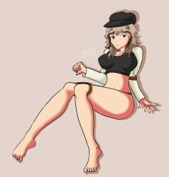 amo_(amosrr34) barefoot blush clothed crying feet female half-naked hat light_hair looking_at_viewer no_background rizot roblox simple_background smug soles tied_up white_nails white_toenails