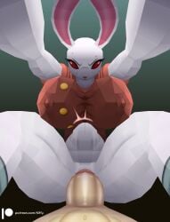 3d_(artwork) absurd_res alice_the_rabbit angry angry_sex anthro big_breasts bloody_roar bodily_fluids breasts clothing digital_media_(artwork) dominant dominant_female duo erection female first_person_view fur genitals hi_res human kiffy_(artist) konami lagomorph leporid light_body light_skin long_ears looking_at_viewer male male/female mammal penetration penile penile_penetration penis penis_in_pussy pink_inner_ear pink_nose polygonal pupils pussy rabbit red_clothing red_eyes red_pupils red_sclera sex simple_background stomach_bulge sweat thick_thighs vaginal_penetration vaginal_penetration white_body white_fur