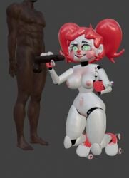 3d 3d_(artwork) 3d_model baby_(fnafsl) circus_baby circus_baby_(fnaf) dark-skinned_male five_nights_at_freddy's five_nights_at_freddy's:_sister_location flipping_off fnaf green_eyes scottgames sister_location so87baby summer_of_87_baby