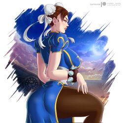 1girls absurd_res absurd_resolution absurdres alternate_version_available artist_name artist_signature asian asian_female ass ass_focus big_ass big_breasts big_butt bracelet bracelets breasts brown_eyes brown_hair busty capcom chinese_clothes chun-li clothed clothed_female curvaceous curvy curvy_female curvy_figure double_bun fat_ass female female_focus female_only fully_clothed hair_bun hair_buns hair_ribbon hand_on_own_thigh hand_on_thigh hi_res high_resolution highres large_ass large_breasts light-skinned_female light_skin looking_back pose posing side_view sideboob solo solo_female solo_focus spiked_bracelet street_fighter street_fighter_v tagme thick_ass thick_thighs thighs voluptuous voluptuous_female yoru_dan