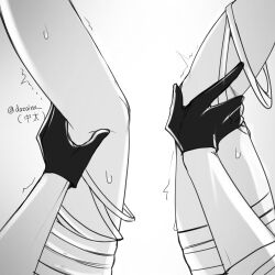 2boys black_gloves bottom_dazai bsd bungo_stray_dogs bungou_stray_dogs chuuya_nakahara couple couple_(romantic) dazai_osamu faceless gloves gloves_on grayscale greyscale gripping gripping_legs holding_legs implied_fucking implied_penetration implied_sex legs_focus legs_up love male male/male male_only male_penetrating male_penetrating_male nakahara_chuuya no_color no_face osamu_dazai sex sketch sketch_page suggestive suggestive_pose sweat sweating tremble_lines tremble_spikes trembling trembling_legs trembling_lines unseen_character unseen_face unseen_male_face unseen_penetration