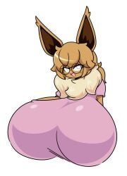 big_breasts breasts character_request dewbber eevee eeveelution female furry huge_breasts pokemon pokemon_(species) tagme