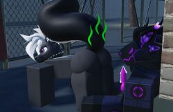 2boys 3d artist_request ass cum cum_drip fat_ass knotted_penis on_fours outside penis protogen roblox robloxian skunk smelly source_request tagme