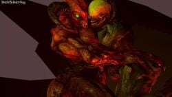 16:9 2020 2girls 3d animated anthro baron_of_hell_(doom) big_breasts breasts dasharky3d demon demon_girl digital_media_(artwork) doom duo eyeless featureless_breasts female female/female female_only glowing_eyes green_eyes hand_on_ass hand_on_hip hell_knight_(doom) horns hugging humanoid id_software looking_at_viewer loop microsoft monster monster_girl muscular muscular_female no_sound short_playtime source_filmmaker tagme video video_games