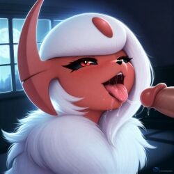 2026 absol ai ai_generated anime anthro artist_name artist_signature blowjob blowjob_face canid canine canine_on_human close-up cum cum_drip cum_in_mouth ejaculation fellatio female_focus feral fluffy foreskin fur furry furry_female headgear high_resolution highres lichsquid licking_penis male moon moonlight night night_sky nightime open_mouth oral penis penis_lick penis_out pokemon pokemon_(species) pokephilia portrait red_body red_eyes red_face romantic_couple saliva saliva_on_penis saliva_string saliva_trail sex sexy sexy_female shiny_pokemon side_view sperm tongue tongue_out uncensored uncircumcised wet_penis wet_tongue white_body white_fur window,