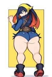 ai_generated ass carmine_(pokemon) dat_ass female female_focus female_only full_body huge_ass mullon novelai pokemon pokemon_sv solo that_ass_was_fat