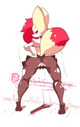 1girls animated anthro anus ass ass_focus blush braix_(diives) braixen clothing diives female female_only fur furry furry_only generation_7_pokemon legwear looking_back mostly_nude naked nintendo nude pokémon_(species) pokemon pokemon_(species) pussy rear_view solo solo_female stick tail torn_clothing twerking video_games