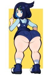 ai_generated ass dat_ass female female_focus female_only full_body huge_ass liko_(pokemon) mullon novelai pokemon pokemon_horizons solo that_ass_was_fat