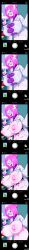 1girls adventure_time big_breasts blush blushi_0 bottomless bouncing_breasts clothing exposed_breasts exposed_pussy female finn_the_human gigantic_breasts glasses hairbun jiggle labcoat mob_face navel pink_body pink_hair princess_bubblegum shirt_lift short_hair torn_clothes turtleneck