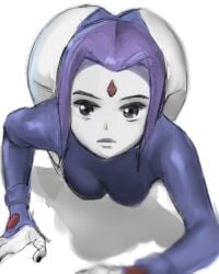 1girls ass big_ass breasts kaze_fukeba_nanashi leotard raven_(dc) teen_titans