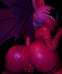 3d 3d_(artwork) 3d_model anus bat big_ass big_breasts big_ears big_eyelashes big_eyes big_nipples black_eyeshadow black_lipstick black_nails blender eyelashes eyeliner eyeshadow fangs female female_only finger_in_pussy fishnet_armwear fishnet_legwear fishnet_stockings fishnet_thighhighs fishnets furry furry_female glowing_eyes goth goth_girl hand_on_pussy hard_nipples hi_res highres lipstick looking_back looking_down mobian mobian_(species) mobian_bat nipple_piercing nottanj open_mouth pierced_nipples piercing presenting presenting_hindquarters presenting_pussy pussy rouge_the_bat rouge_the_bat_(nottanj) sega shortstack sonic_(series) sonic_adventure_2 sonic_the_hedgehog_(series) tail teeth thick_ass thick_thighs wide_hips wings yumspoiledmilk