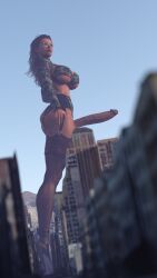 1futa 3d a_raven72 erection futa_giantess futa_only futanari garter_straps giantess macro mostly_nude penis solo