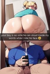 ai_generated amy's_son_(daballsman) ass ass_worship bbw bidet big_butt blonde_hair bun_hair bunned_hair cellulite chubby chubby_female civitai cleaning_ass daballsman dialogue dominant_female dommy_mommy english_text facesitting fat fat_ass fat_female femdom full_weight fullweight gigantic_ass glasses huge_ass human_bidet human_toilet_paper katie_(daballsman) licking_ass male/female malesub mature_female milf mom_swap mommy nerdy nerdy_milf nerdy_mom ntr nude_female nude_male older_female overweight overweight_female pulled_down_pants red_shirt rimjob rimming selfie shirt sitting_on_face sitting_on_person snapchat squirting swapping_moms teasing text texting thiccwithaq_(ai_style) tshirt wearing_glasses wide_hips younger_male