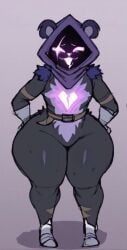 ai_generated artstyle_imitation blackwhiplash_(ai_style) blackwhiplash_(style) bwl_(ai_style) dat_ass fortnite fortnite:_battle_royale raven_team_leader thick_thighs