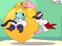 anthro ass banana_slug bananaramasama belly belly_bed big_belly big_breasts big_butt big_penis bodily_fluids breastfeeding breasts buttplug buttplug_tail circi_(yobie) clothing cumflation fake_tail female floating gardevoir gastropod generation_3_pokemon genital_fluids genital_growth genitals growth gynomorph herm_(lore) hi_res huge_belly huge_breasts huge_butt huge_cock humanoid_genitalia humanoid_penis hybrid_genitalia hybrid_penis hyper hyper_belly hyper_breasts hyper_genitalia hyper_penis hyper_pregnancy intersex kela_ariolima lactating lactating_in_mouth legwear medial_ring medial_ringed_humanoid_penis medial_ringed_hybrid_penis milk milk_inflation milk_on_ground mollusk nintendo nipple_piercing nipples noir_(yobie) nude penis penis_growth piercing plug_(sex_toy) pokemon pokemon_(species) precum pregnant pussy sex_toy short_stack slug stockings