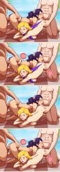 2boys 2girls ahe_gao alesia_(stardew_valley) big_breasts blonde_hair blush blushing camilla_(stardew_valley) creampie cum cum_in_pussy cum_inside doggy_style doggystyle double_impregnation female fertilization ffmm_foursome foursome from_behind from_behind_position functionally_nude hornyjaillifer impregnation light-skinned_female light-skinned_male light_skin male multiple_impregnation nude nude_female pale-skinned_female pale_skin partially_clothed stardew_valley stardew_valley_expanded swimsuit swimsuit_aside swimwear tagme vaginal vaginal_penetration vaginal_sex