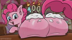 ass ass_focus butt_crack equine huge_ass my_little_pony nippykobold pinkie_pie_(mlp)