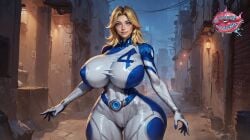 1female 1girls ai_generated big_breasts female marvel slutcentralai solo solo_female sue_storm